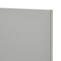 GoodHome Balsamita Matt grey slab Highline Cabinet door (W)600mm (T)16mm