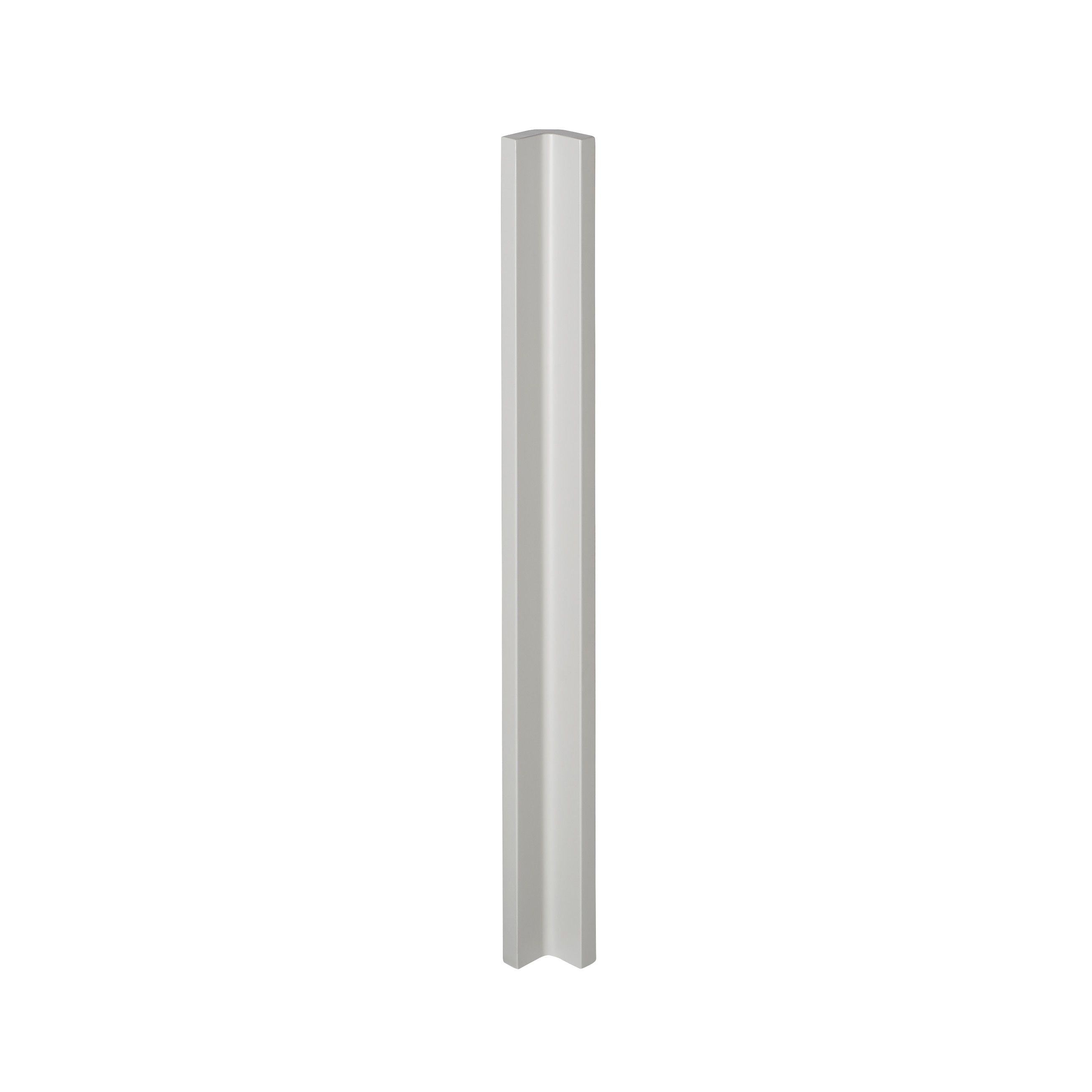 GoodHome Balsamita Matt grey slab Standard Corner post, (W)59mm (H)715mm