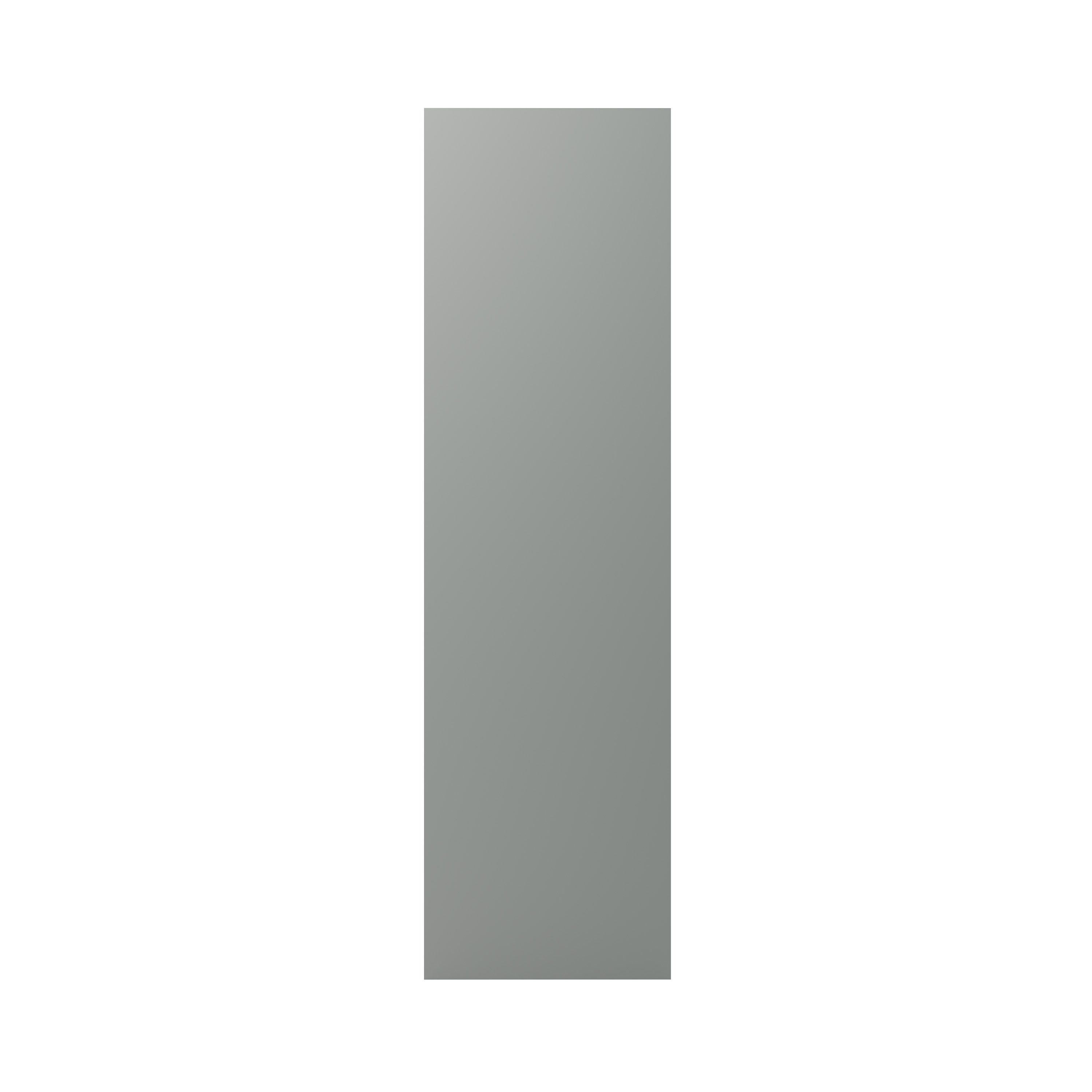 GoodHome Balsamita Matt grey slab Standard End panel (H)2010mm (W)570mm, Pair
