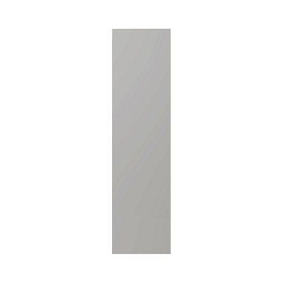 GoodHome Balsamita Matt grey slab Tall End panel (H)2190mm (W)570mm, Set