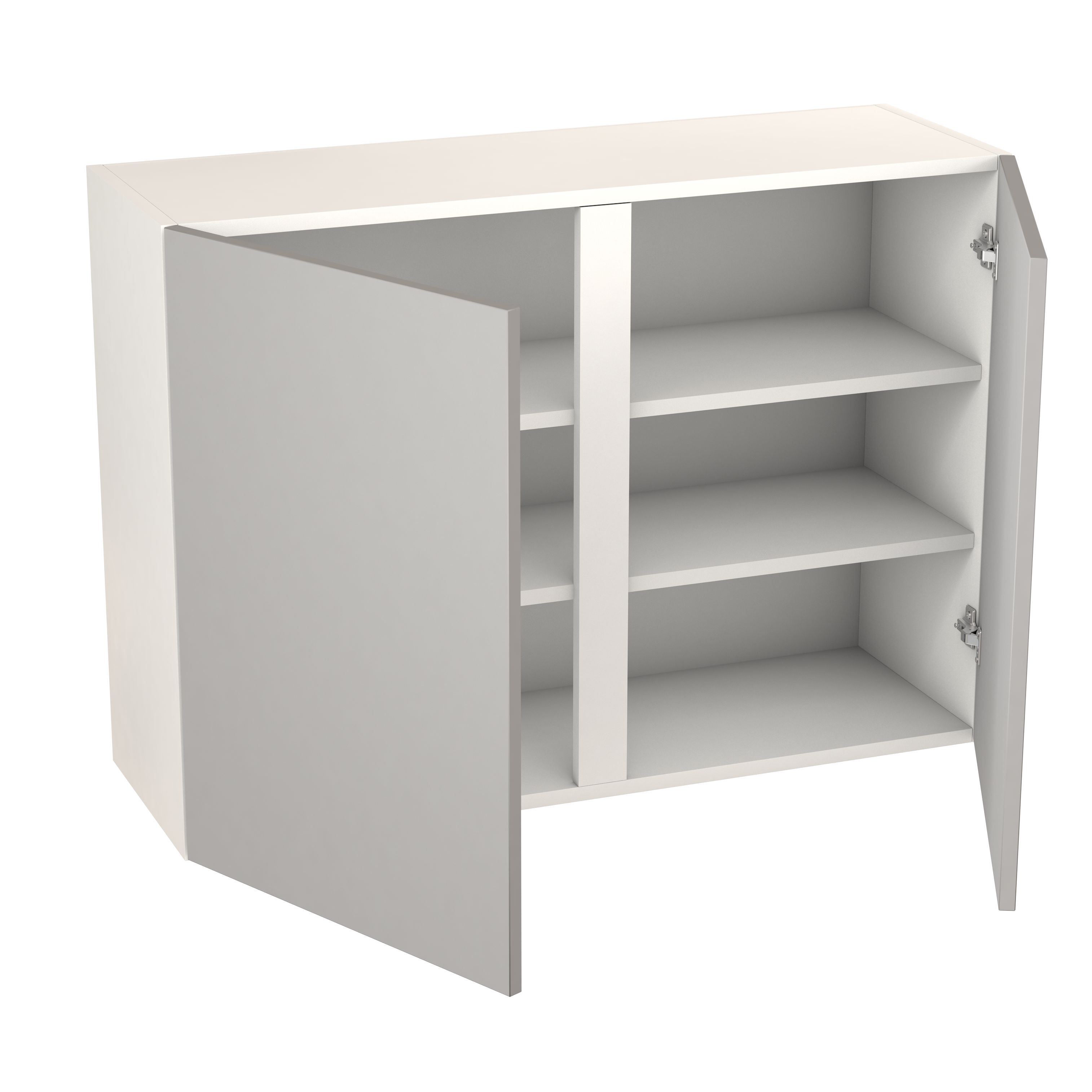 GoodHome Balsamita Matt grey slab Wall Kitchen cabinet (W)1000mm (H)720mm