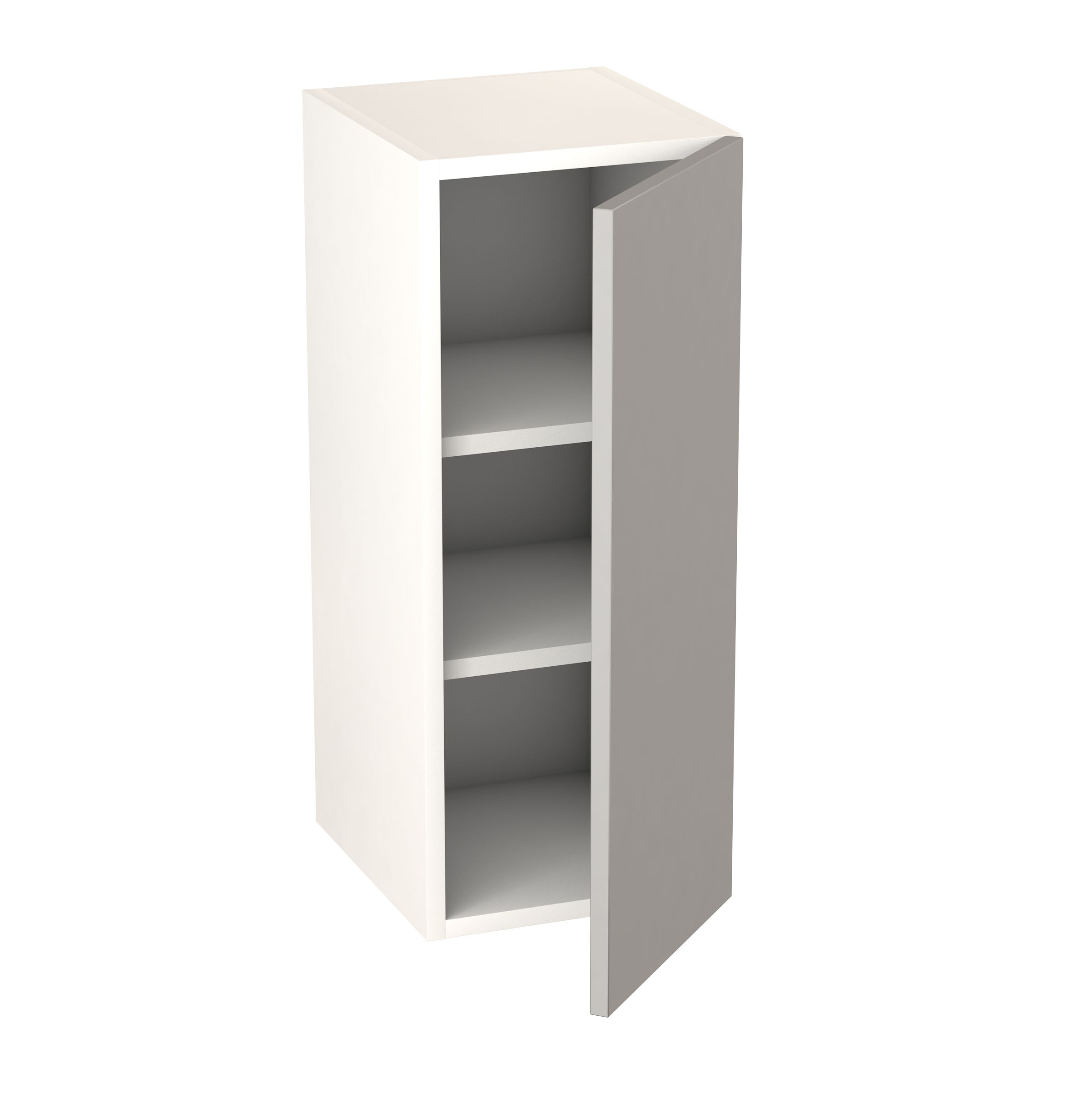 GoodHome Balsamita Matt grey slab Wall Kitchen cabinet (W)300mm (H)720mm
