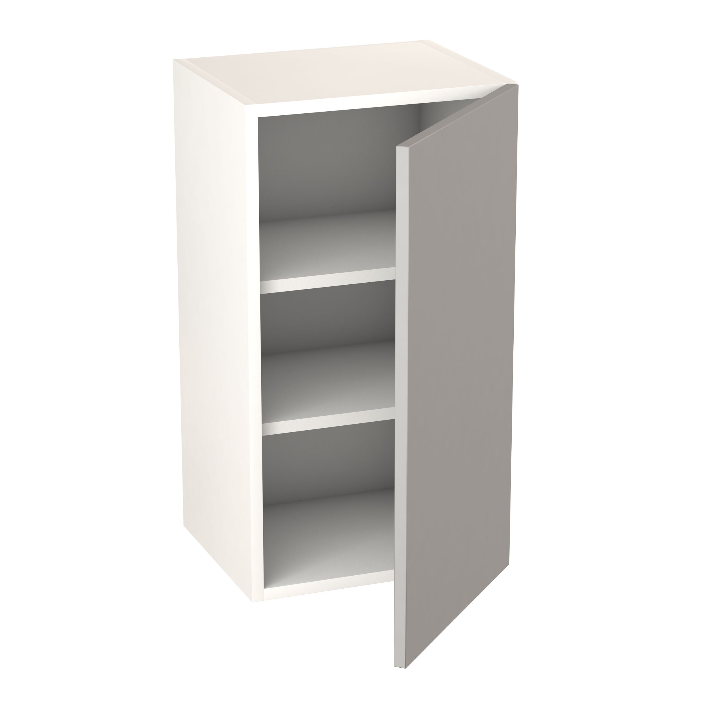 GoodHome Balsamita Matt grey slab Wall Kitchen cabinet (W)400mm (H)720mm