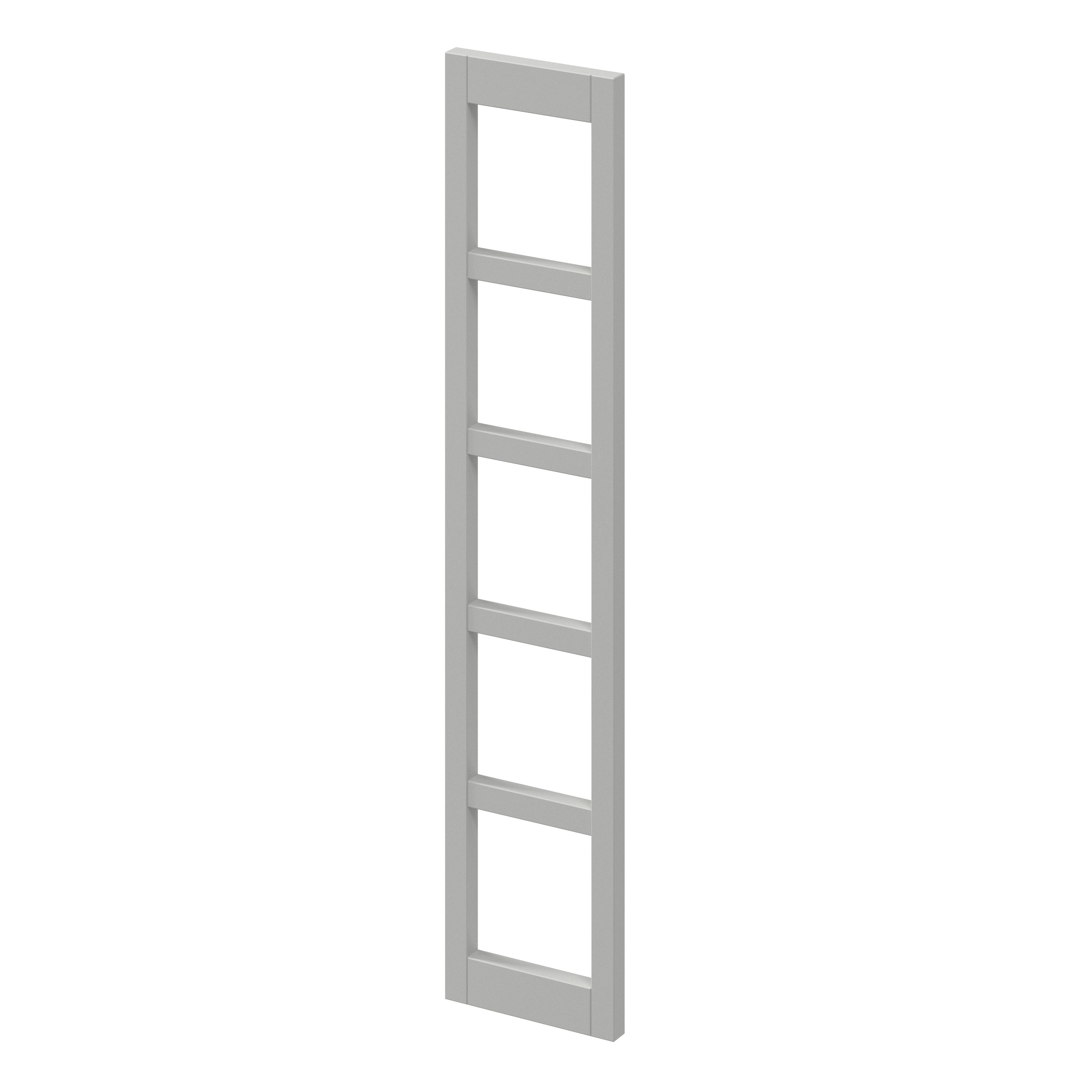 GoodHome Balsamita Matt Grey Wine rack fascia, (H)715mm (W)147mm