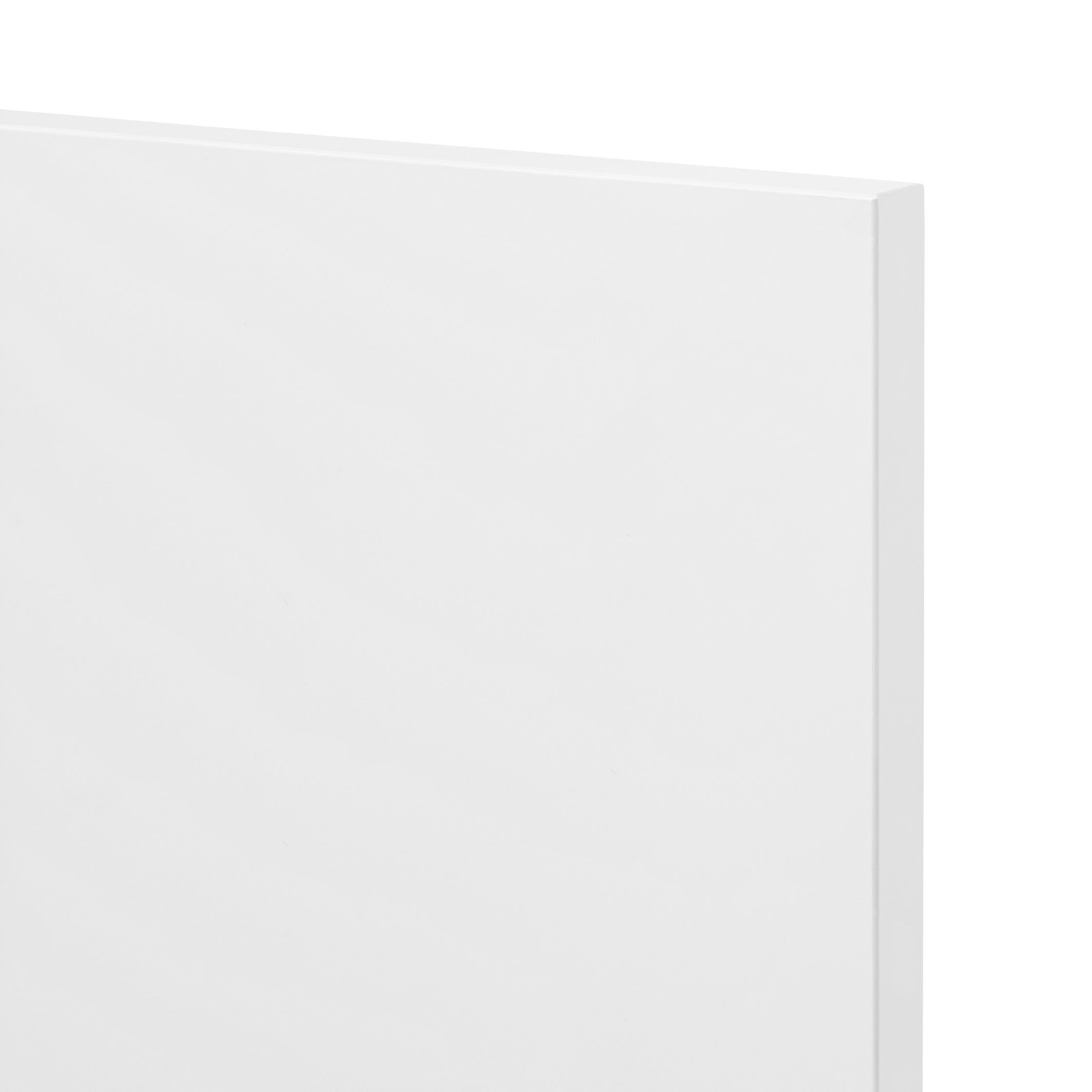 GoodHome Balsamita Matt white slab 70:30 Larder Cabinet door (W)600mm (H)1287mm (T)16mm