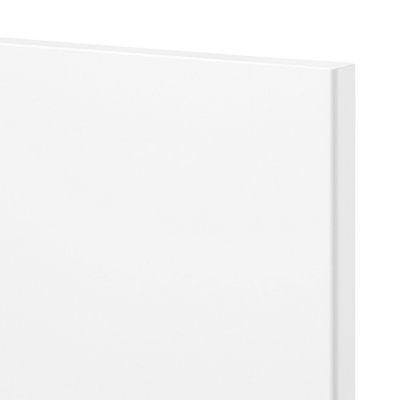 GoodHome Balsamita Matt white slab 70:30 Larder/Fridge freezer Cabinet door (W)500mm (H)1287mm (T)16mm