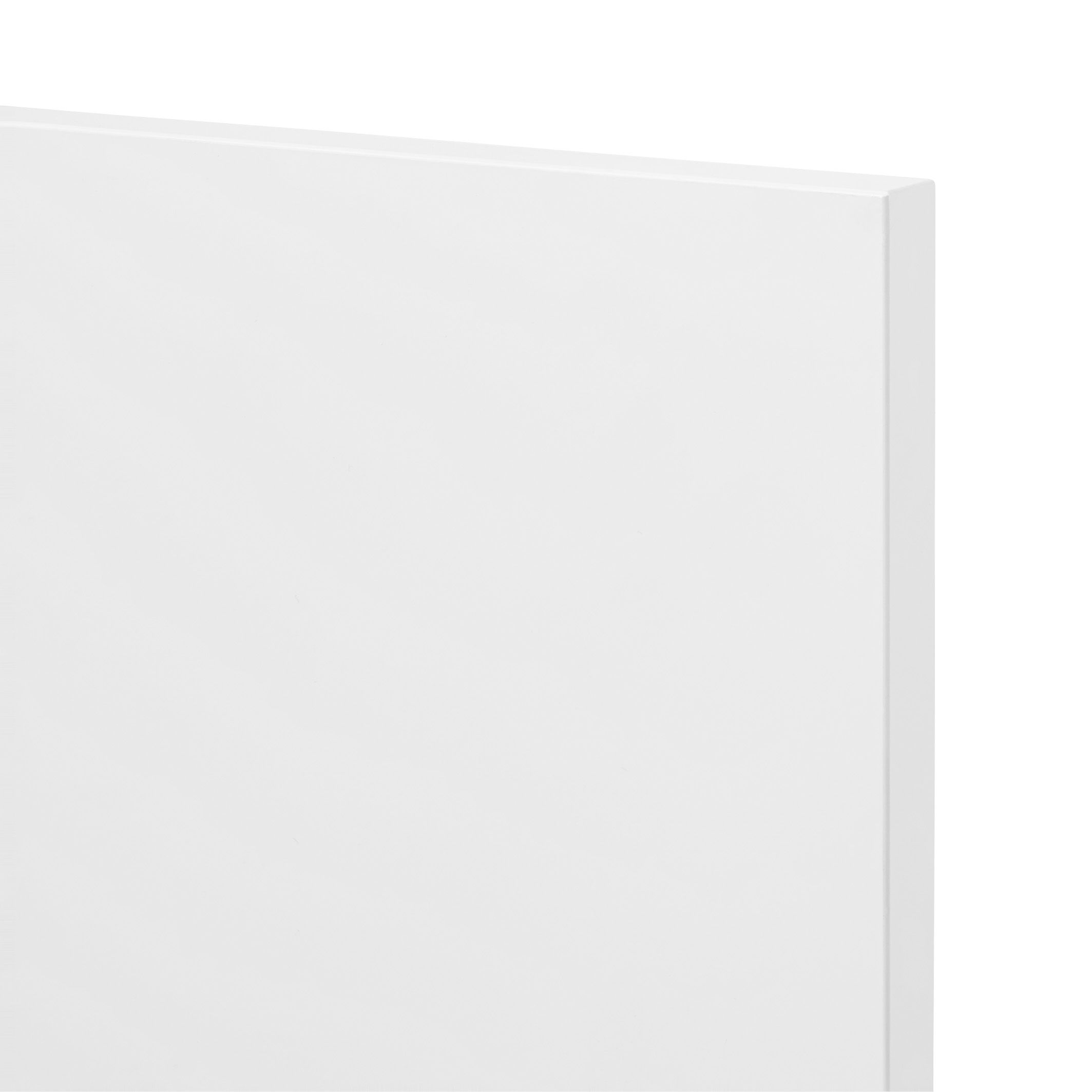 GoodHome Balsamita Matt white slab Appliance Cabinet door (W)600mm (H)453mm (T)16mm