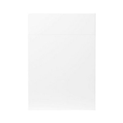GoodHome Balsamita Matt white Slab Door & drawer 500mm