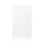 GoodHome Balsamita Matt white slab Drawer front (W)400mm, Pack of 4