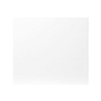 GoodHome Balsamita Matt white slab Drawer front (W)800mm, Pack of 3