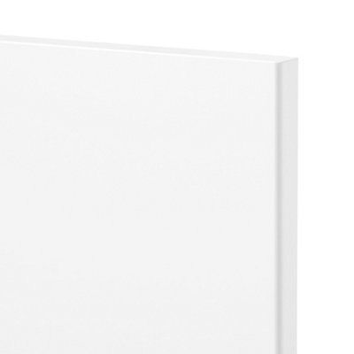 GoodHome Balsamita Matt white slab Drawerline Cabinet door, (W)300mm (H)715mm (T)16mm