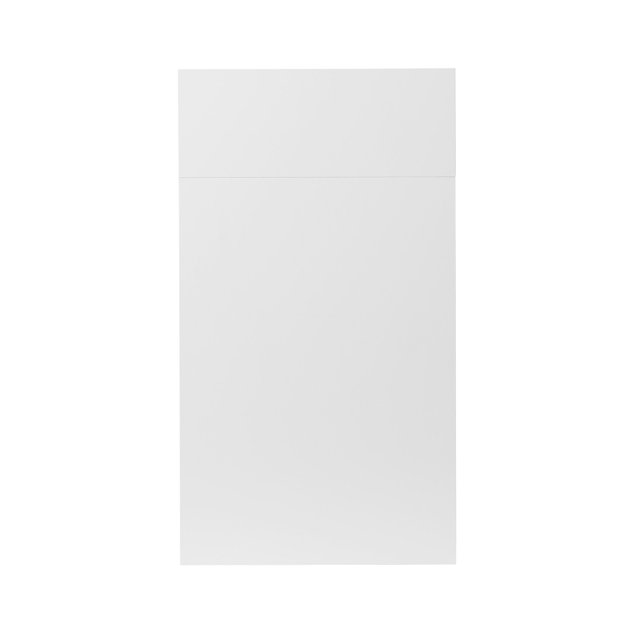 GoodHome Balsamita Matt white slab Drawerline Cabinet door, (W)400mm (H)715mm (T)16mm