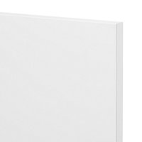 GoodHome Balsamita Matt white slab Highline Cabinet door (W)300mm