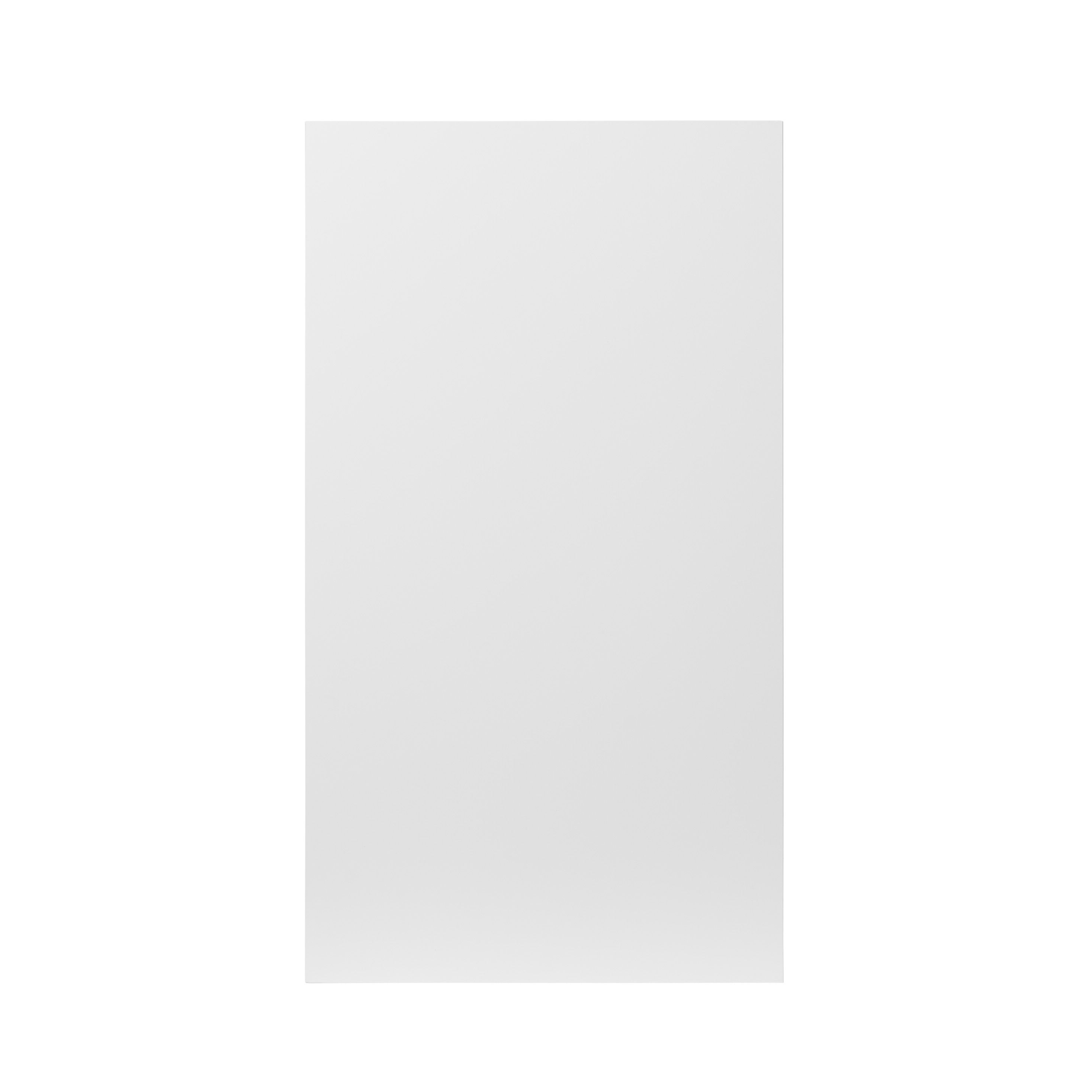 GoodHome Balsamita Matt white slab Highline Cabinet door (W)400mm (H)715mm (T)16mm