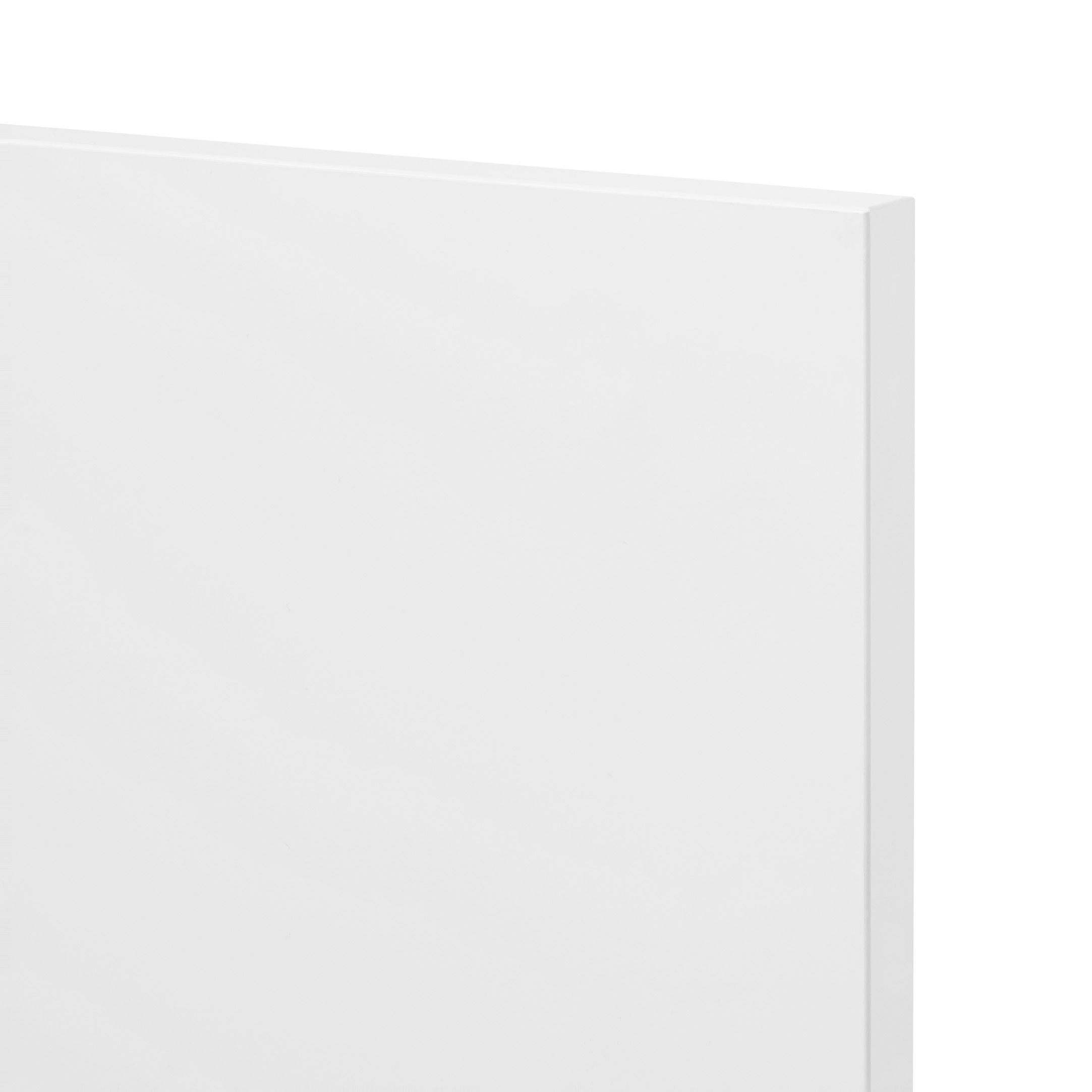 GoodHome Balsamita Matt white slab Highline Cabinet door (W)400mm (H)715mm (T)16mm