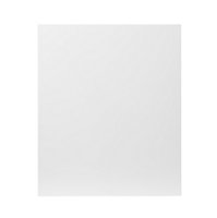 GoodHome Balsamita Matt white slab Highline Cabinet door (W)600mm (H)715mm (T)16mm