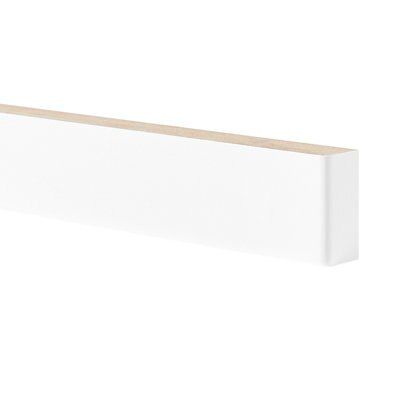 GoodHome Balsamita Matt white slab Standard Appliance Filler panel (H)58mm (W)597mm
