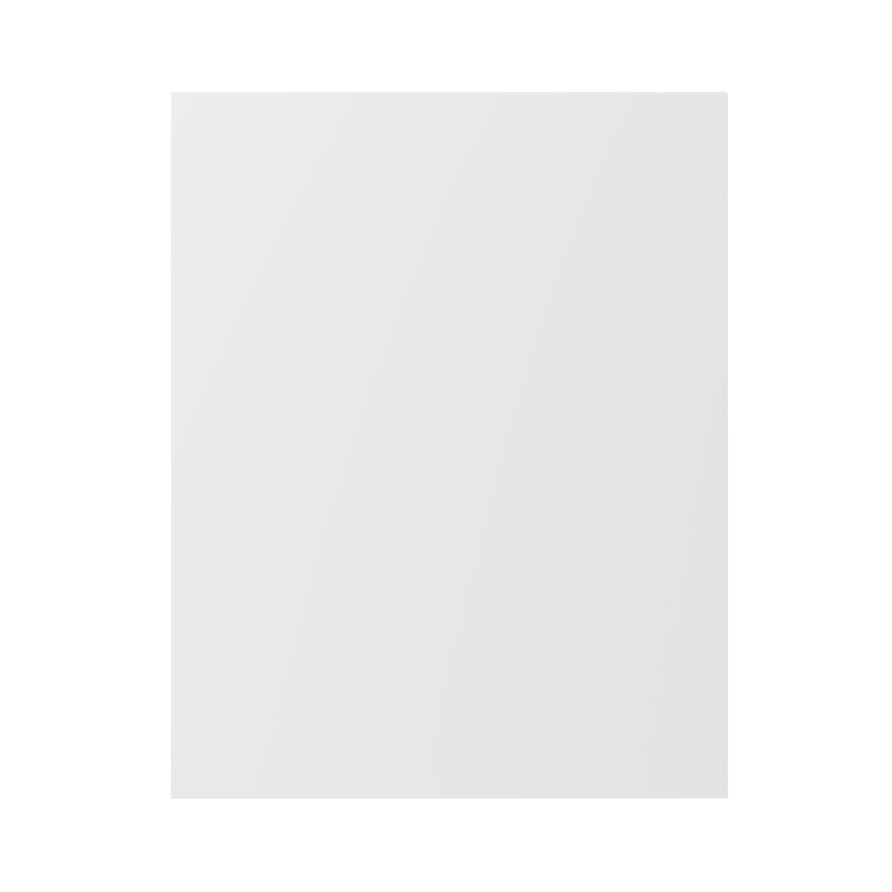 GoodHome Balsamita Matt white slab Standard End panel (H)720mm (W)570mm