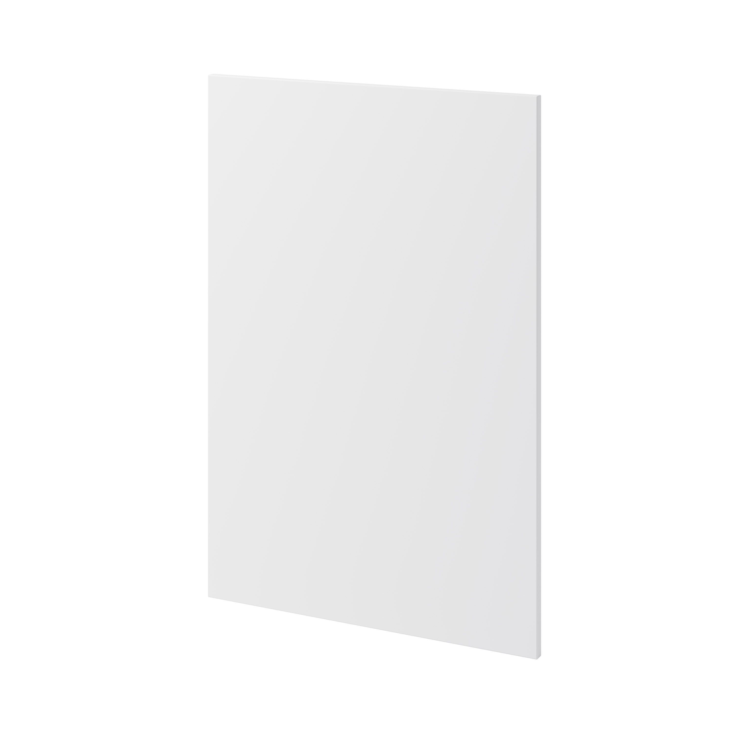GoodHome Balsamita Matt white slab Standard End panel (H)870mm (W)590mm