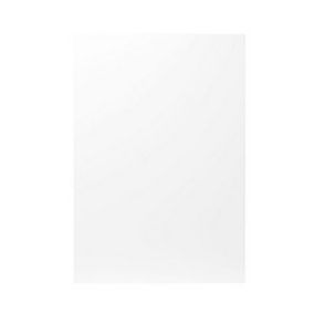 GoodHome Balsamita Matt white slab Tall appliance Cabinet door (W)600mm (H)867mm (T)16mm