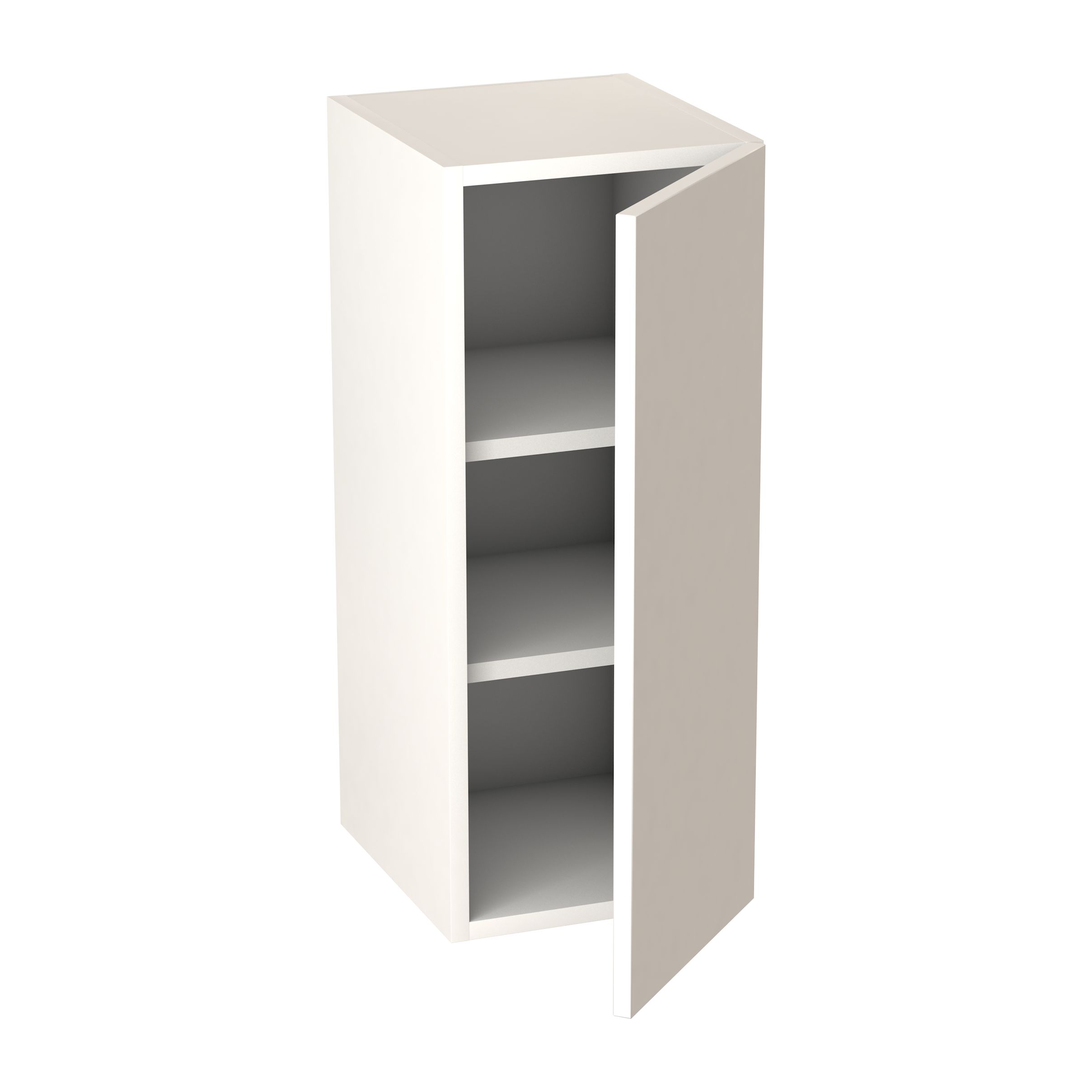 GoodHome Balsamita Matt white slab Wall Kitchen cabinet (W)300mm (H)720mm