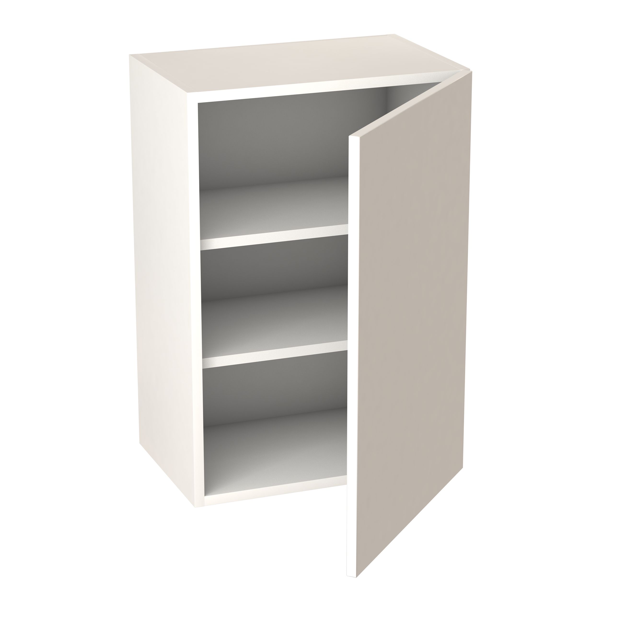 GoodHome Balsamita Matt white slab Wall Kitchen cabinet (W)500mm (H)720mm