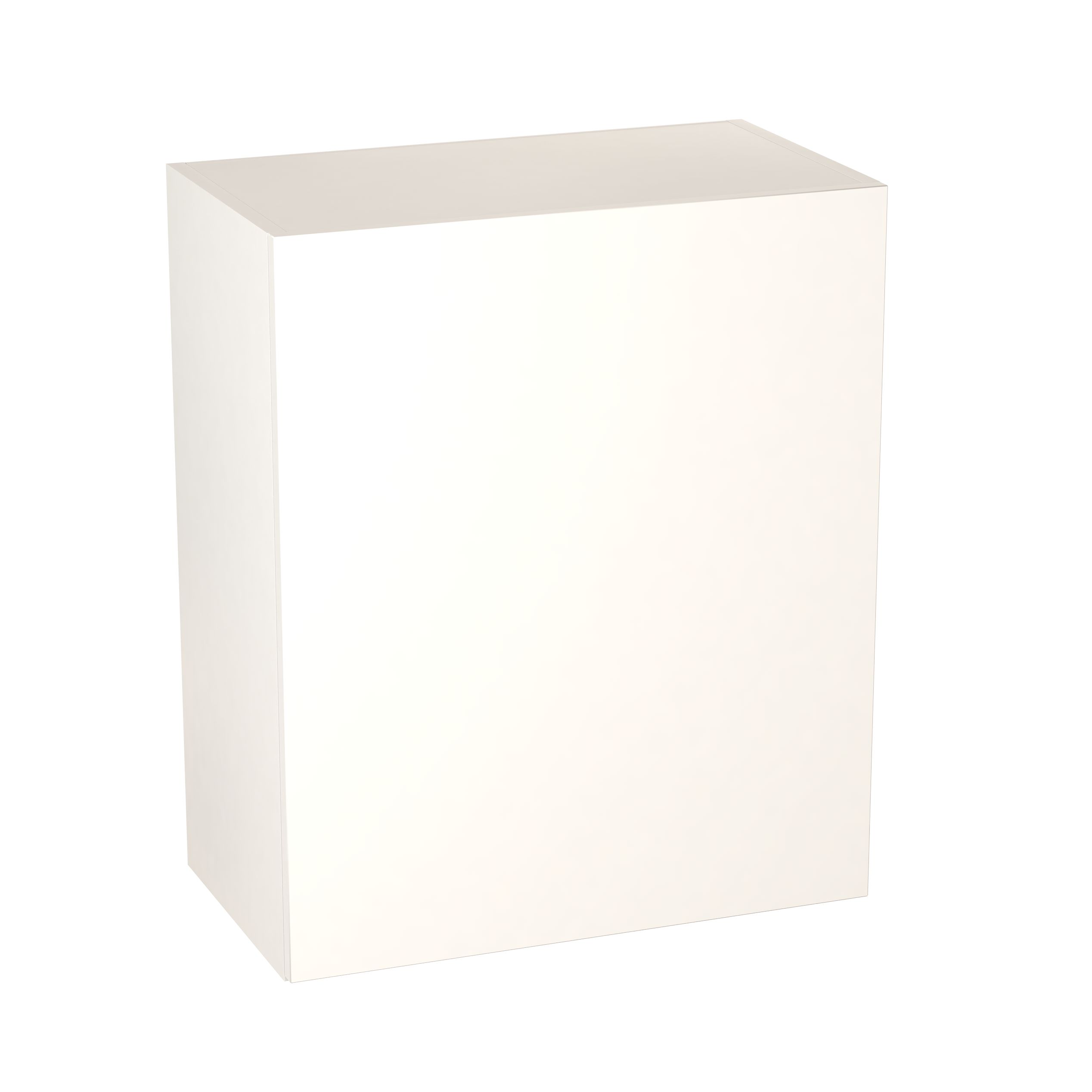 GoodHome Balsamita Matt white slab Wall Kitchen cabinet (W)600mm (H)720mm