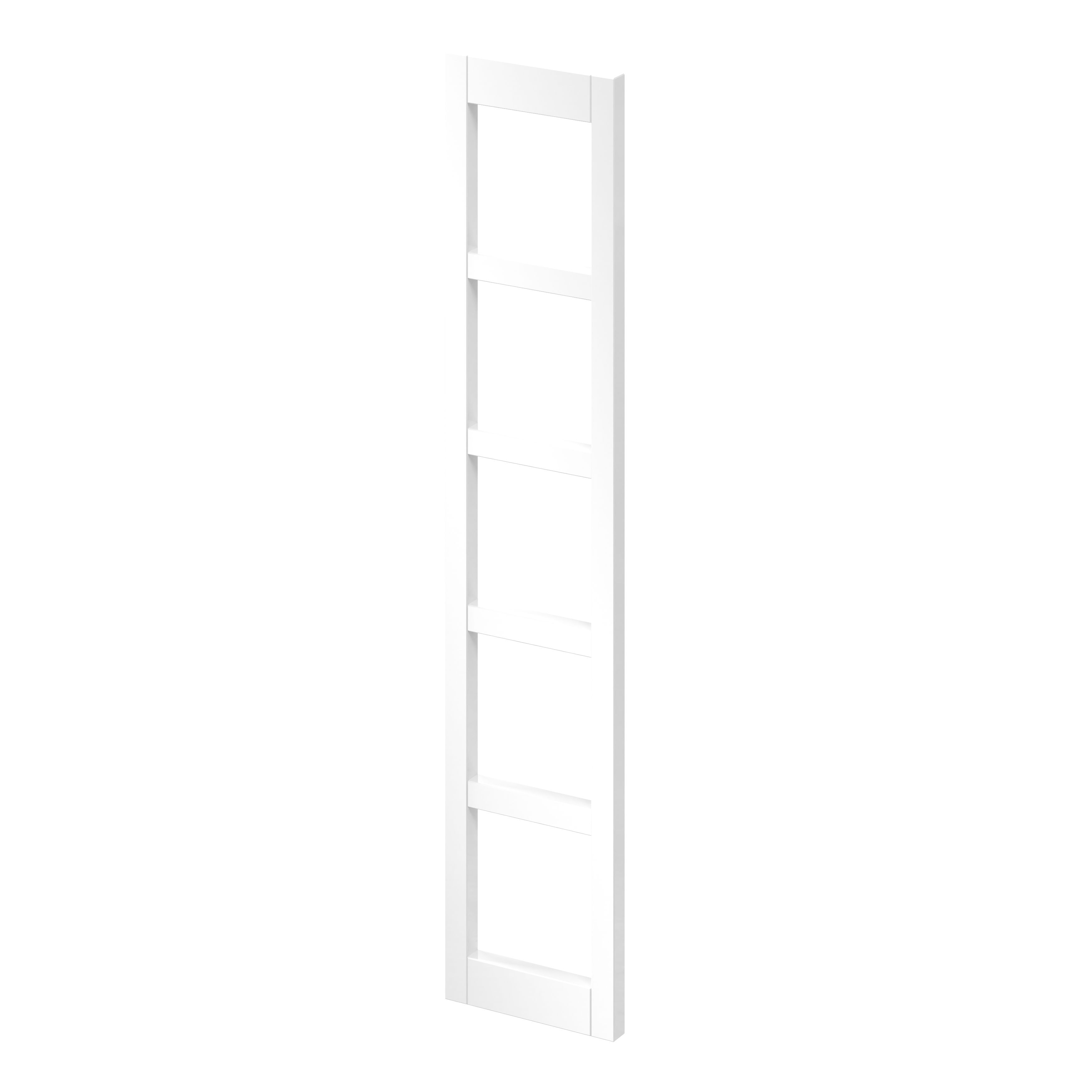 GoodHome Balsamita Matt White Wine rack fascia, (H)715mm (W)147mm