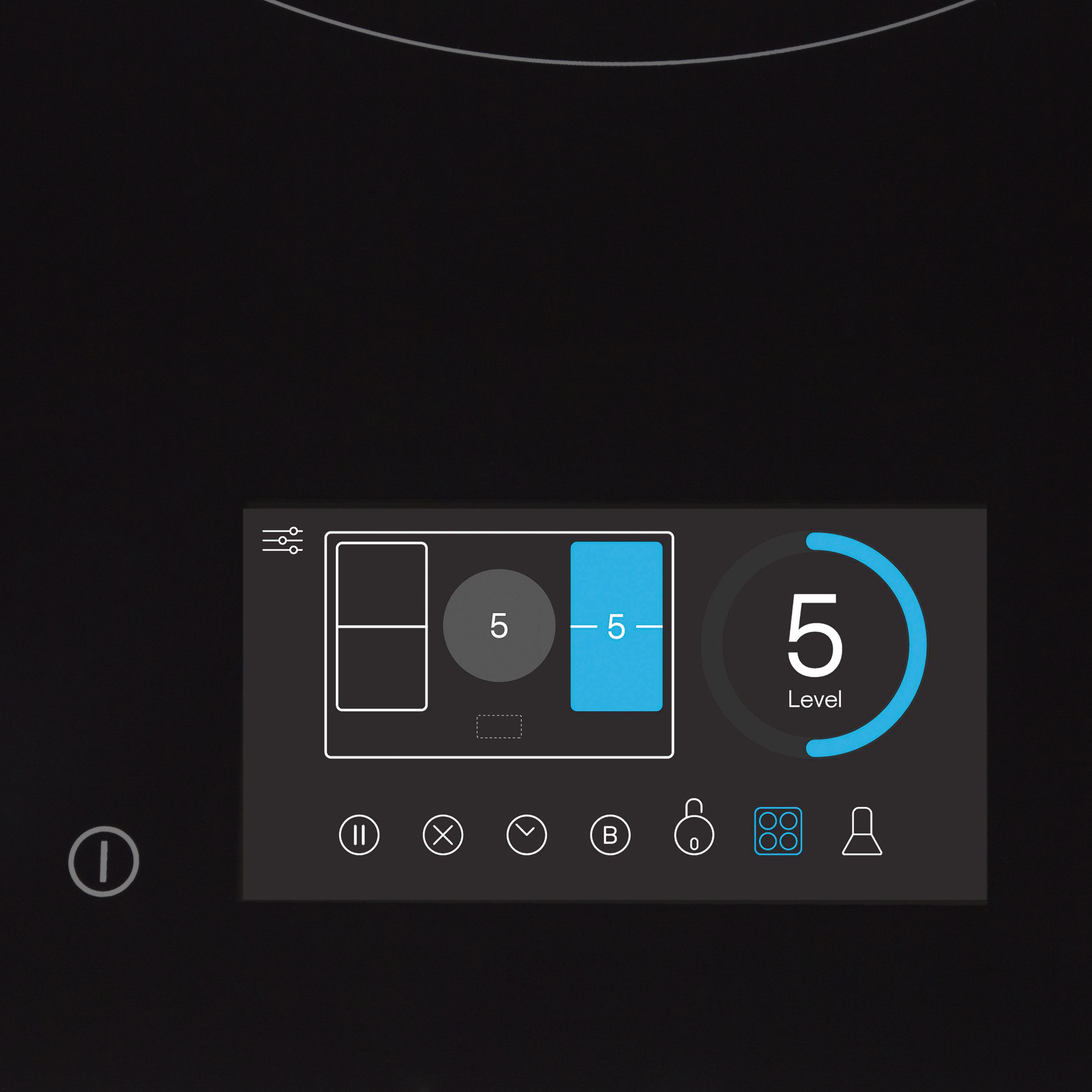 GoodHome Bamia GHIHAC90A 90cm Induction Venting Hob - Black