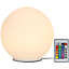 GoodHome Baoule Ball White Round Table light