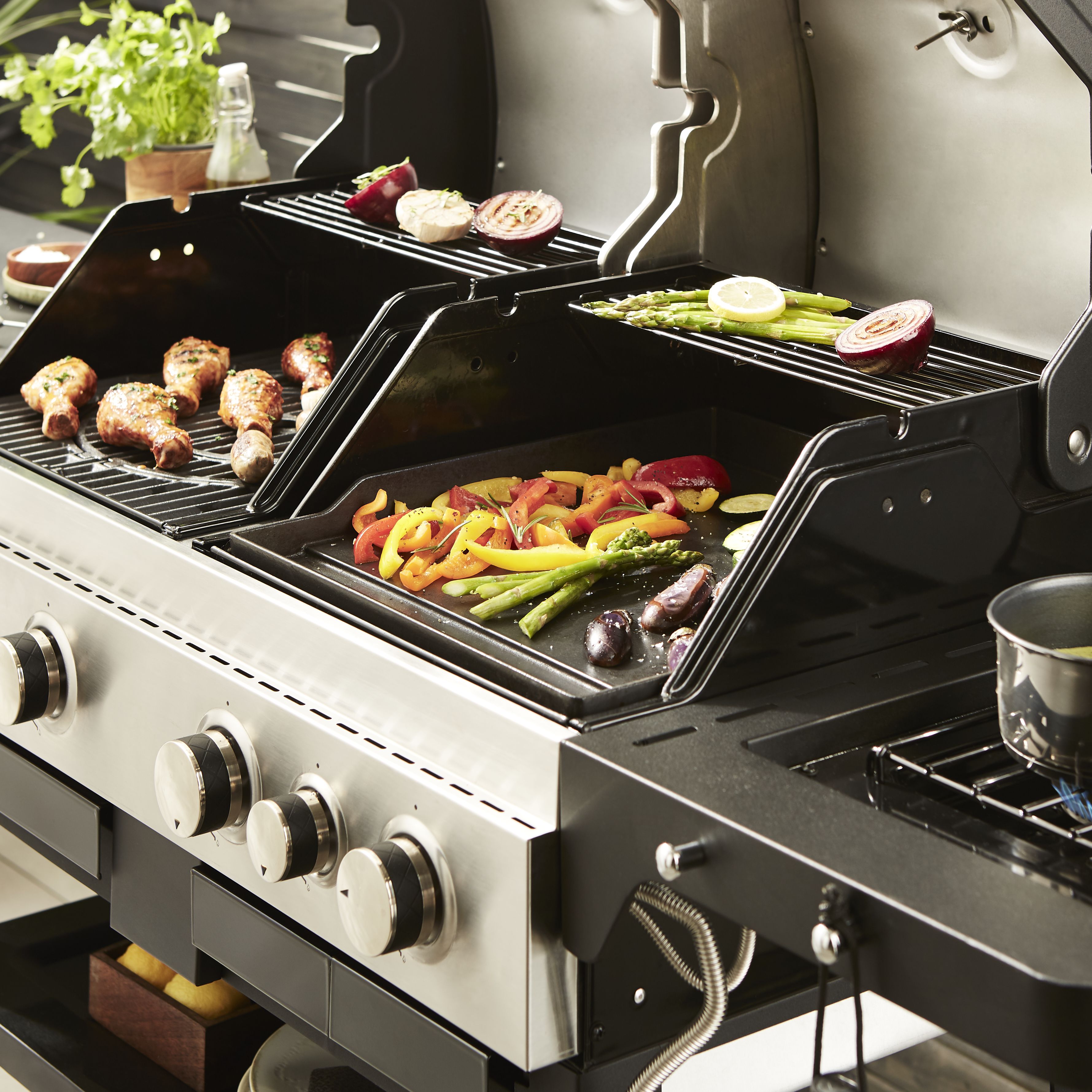GoodHome Barbecue grate 43cm(L) x 38.9cm(W)