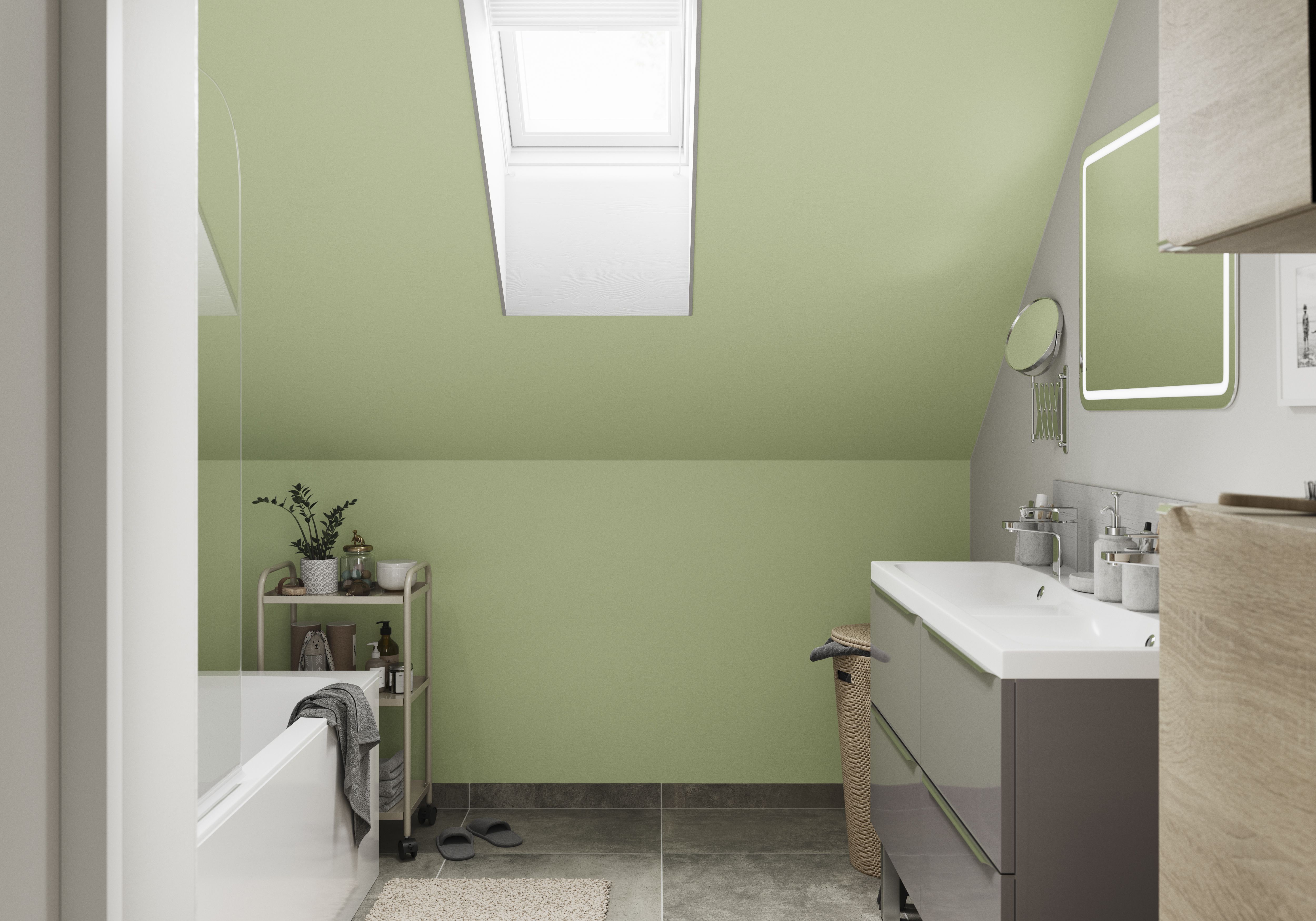 GoodHome Bathroom Galway Soft sheen Wall & ceiling Emulsion paint, 50ml Tester pot