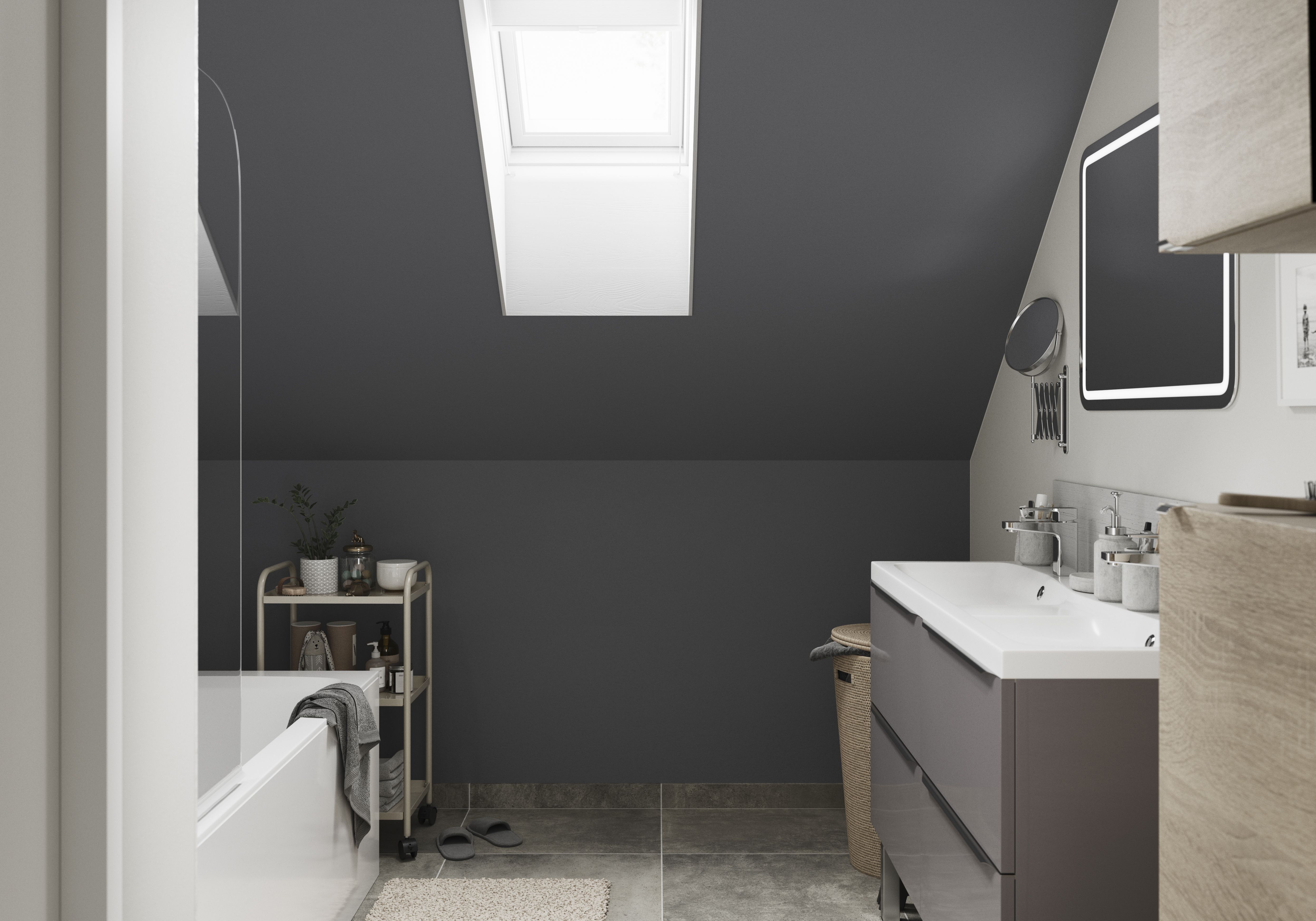 GoodHome Bathroom Hamilton Soft sheen Wall & ceiling Emulsion paint, 50ml Tester pot