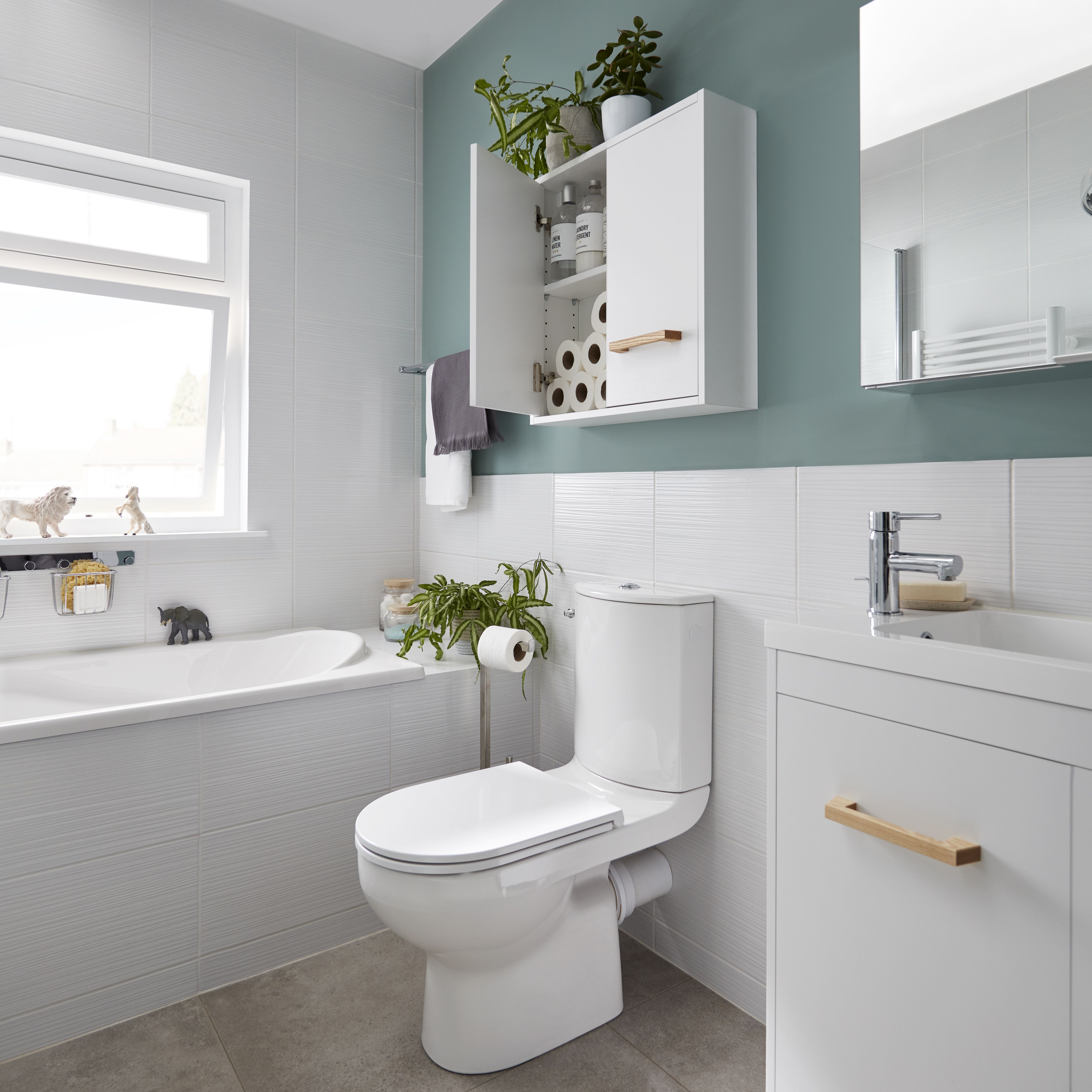 GoodHome Bathroom Kilkenny Soft sheen Wall & ceiling Emulsion paint, 50ml Tester pot