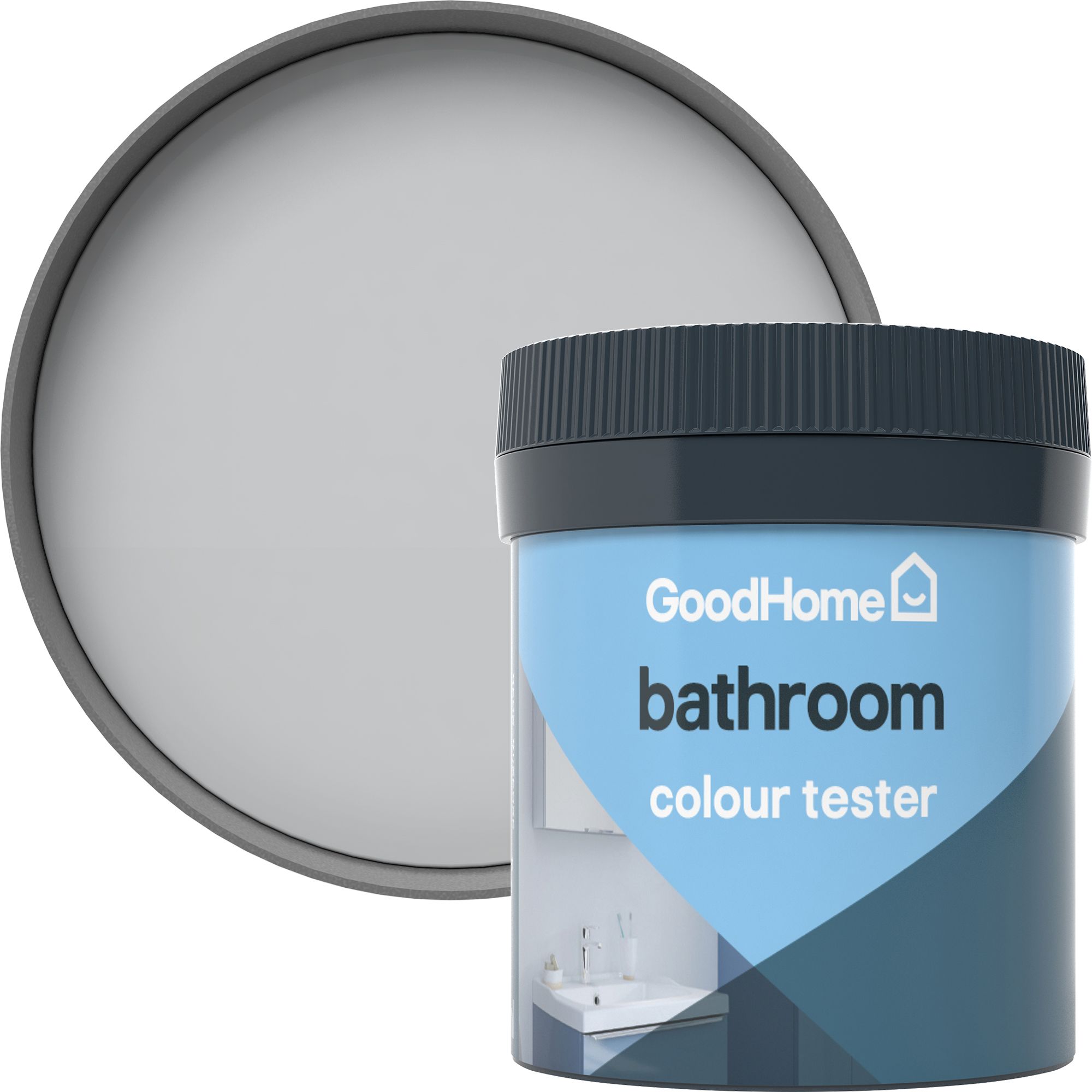 GoodHome Bathroom Melville Soft sheen Wall & ceiling Emulsion paint, 50ml Tester pot