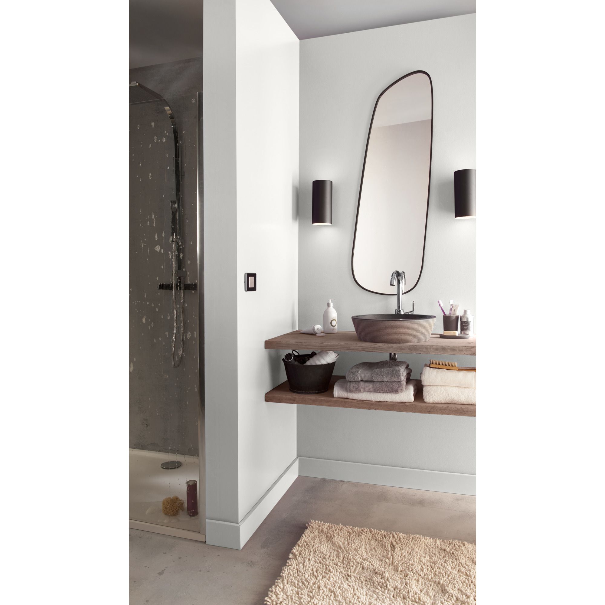 GoodHome Bathroom Melville Soft sheen Wall & ceiling Emulsion paint, 50ml Tester pot