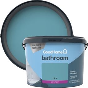 GoodHome Bathroom Nice Soft sheen Emulsion paint, 2.5L