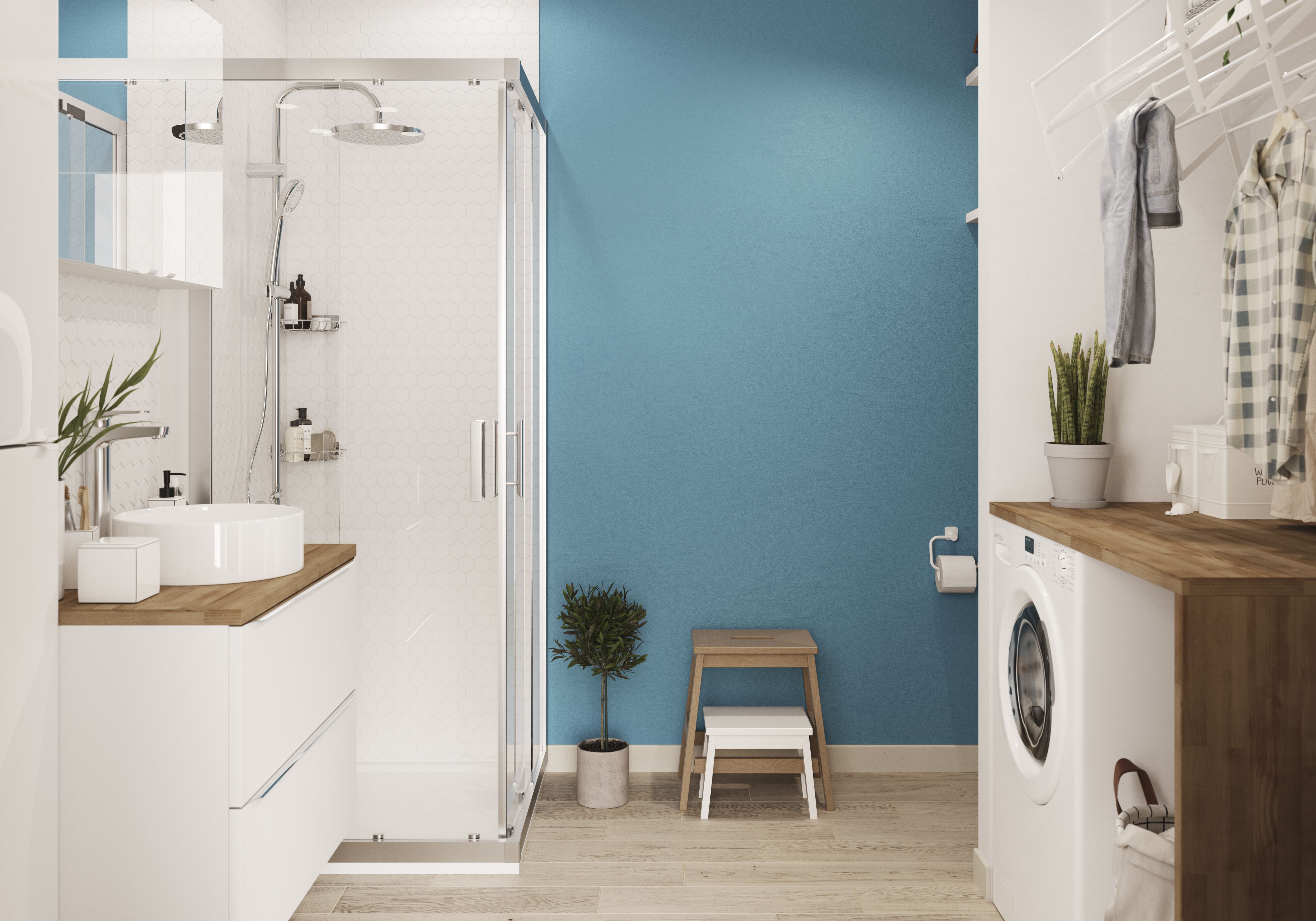 GoodHome Bathroom Nice Soft sheen Wall & ceiling Emulsion paint, 50ml Tester pot