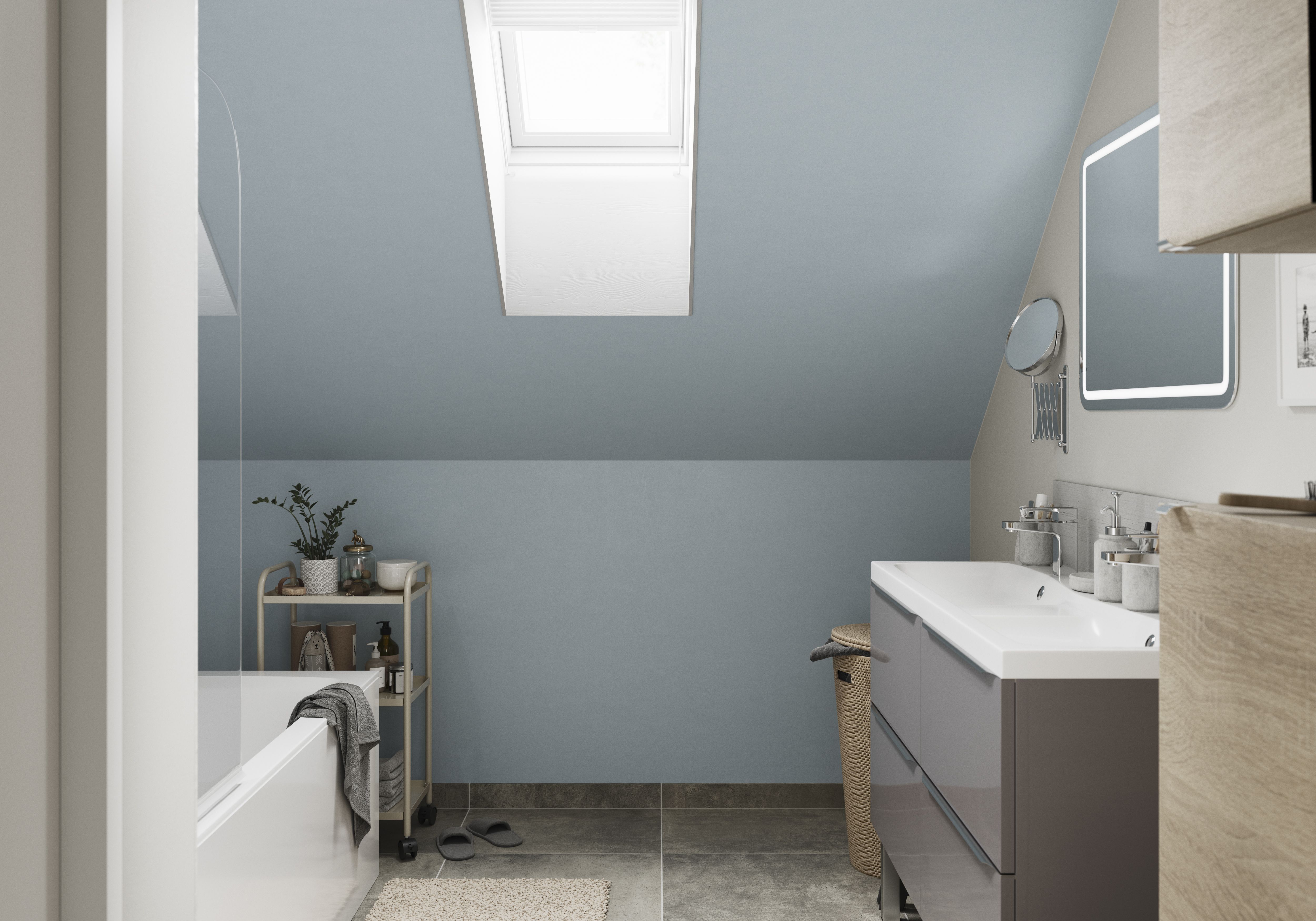 GoodHome Bathroom Toulon Soft sheen Wall & ceiling Emulsion paint, 50ml Tester pot