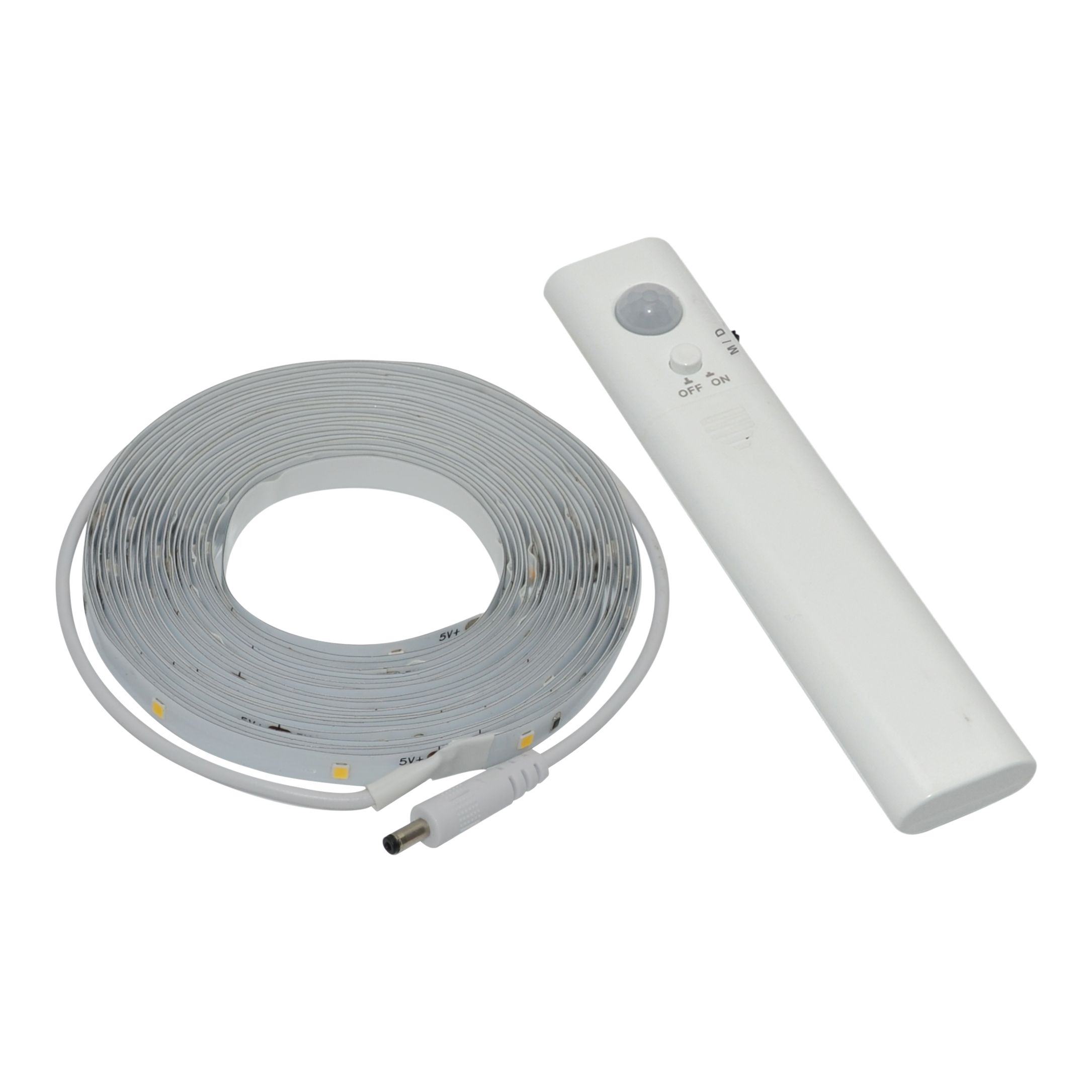 GoodHome Battery-powered LED Neutral white Strip light IP20 450lm (L)5m