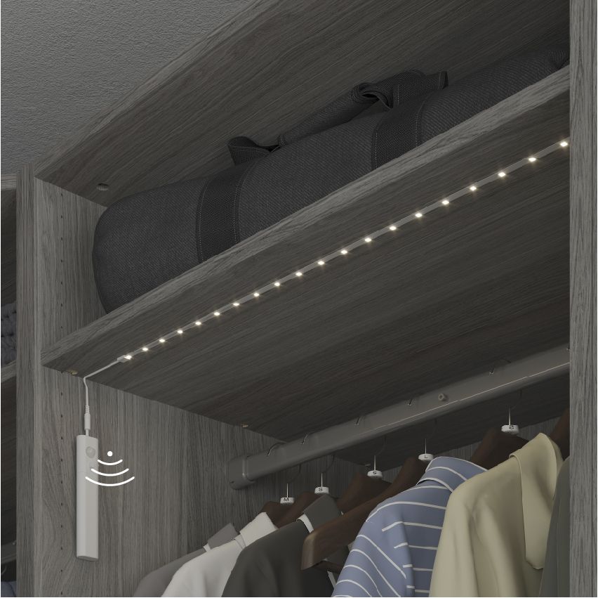 GoodHome Battery-powered LED Neutral white Strip light IP20 450lm (L)5m