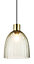 GoodHome Battle Green Brass effect Round Lamp shade (D)22cm