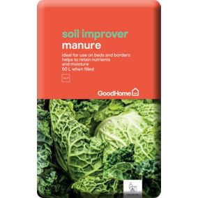 GoodHome Beds & borders Manure 50L Bag