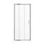 GoodHome Beloya Argenté Silver effect Clear Sliding Shower Door (H)195cm (W)90cm
