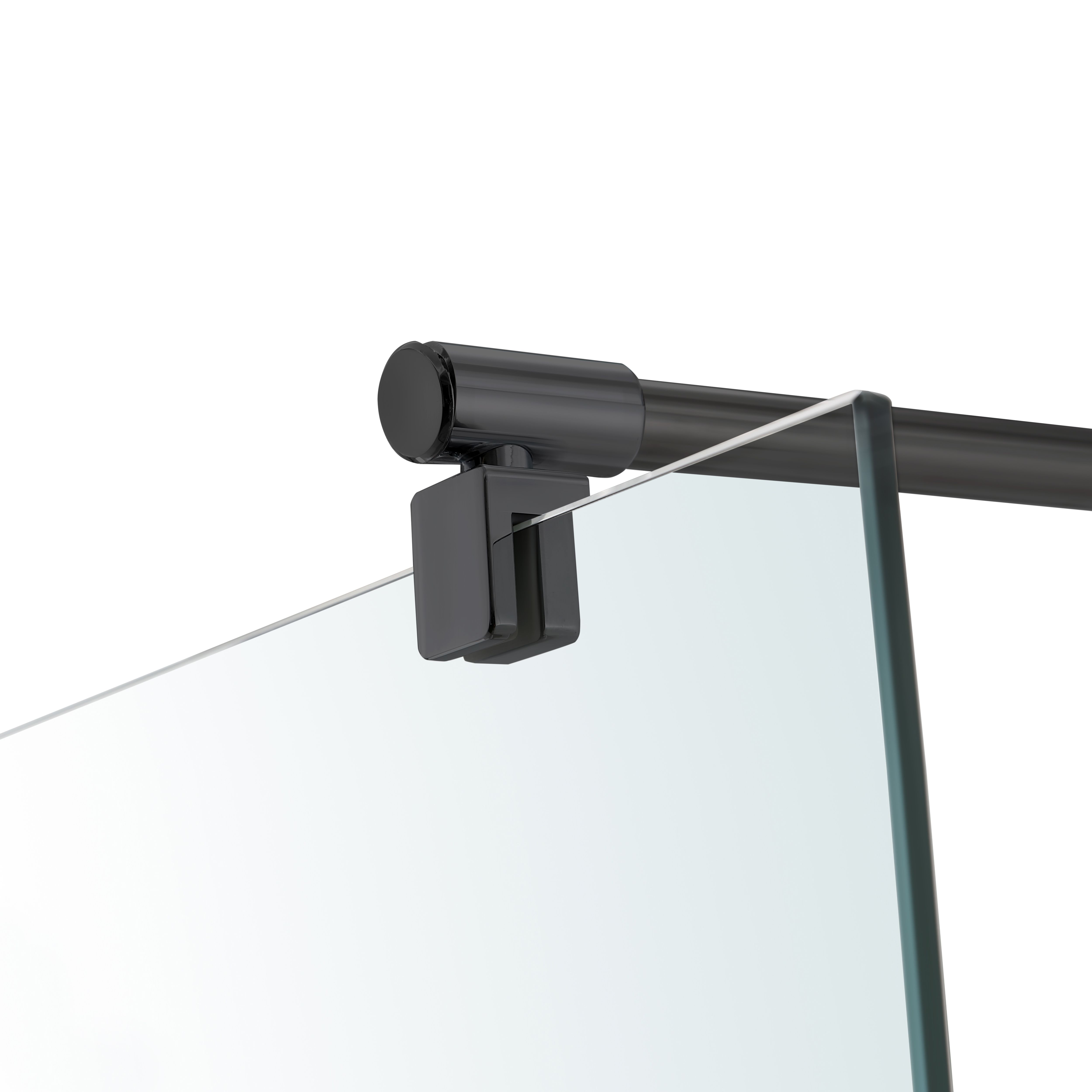 GoodHome Beloya Black Wall-mounted Support bar (L)125cm