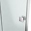 GoodHome Beloya Chrome effect Clear Shower Door (H)195cm (W)80cm