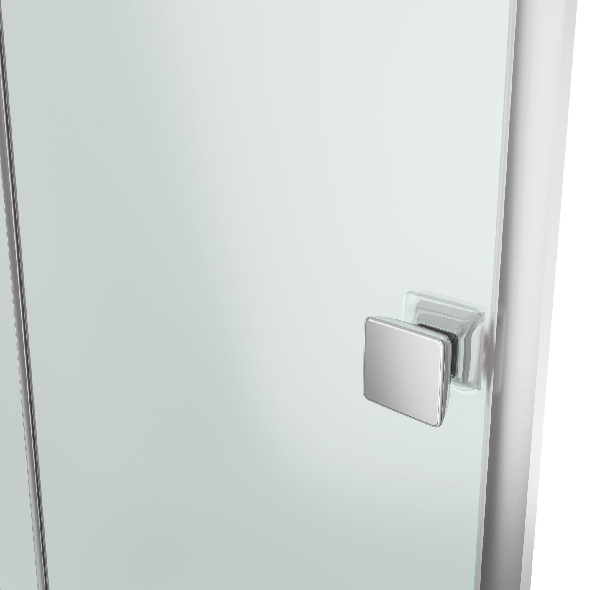 GoodHome Beloya Chrome effect Clear Shower Door (H)195cm (W)80cm