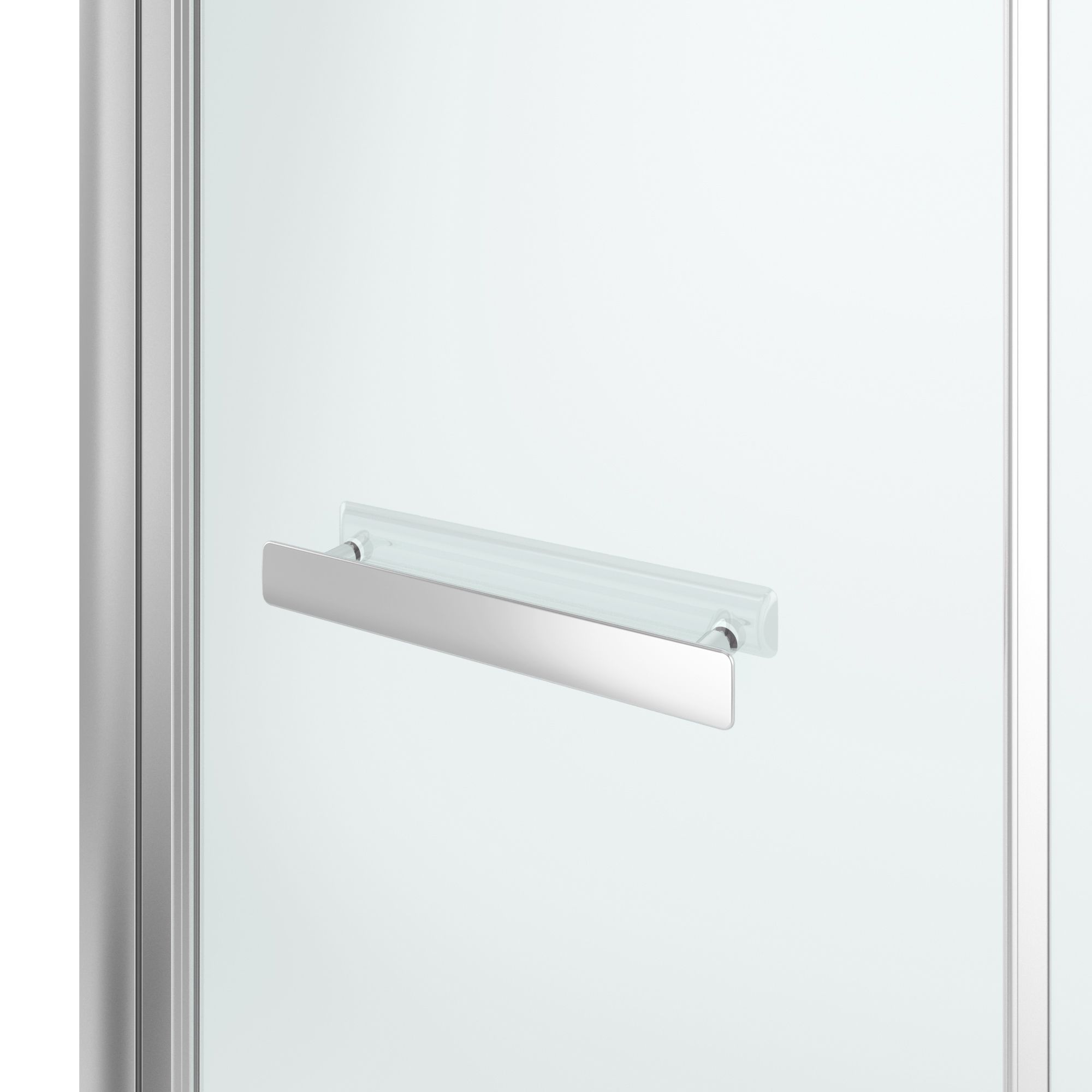 GoodHome Beloya Chrome effect Clear Shower Door (H)195cm (W)80cm