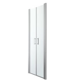 GoodHome Beloya Clear 2 panel Western Shower Door (W)760mm