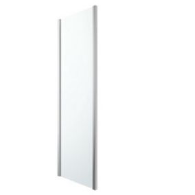 GoodHome Beloya Gloss Chrome effect Chrome effect Clear Fixed Shower panel (H)195cm (W)70cm